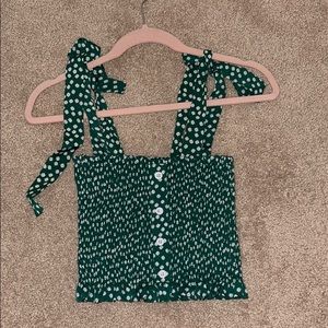 Shein Green Crop top